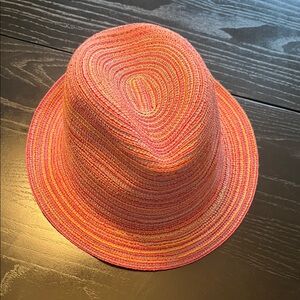 Appaman Pink and Orange Kids' Straw Hat